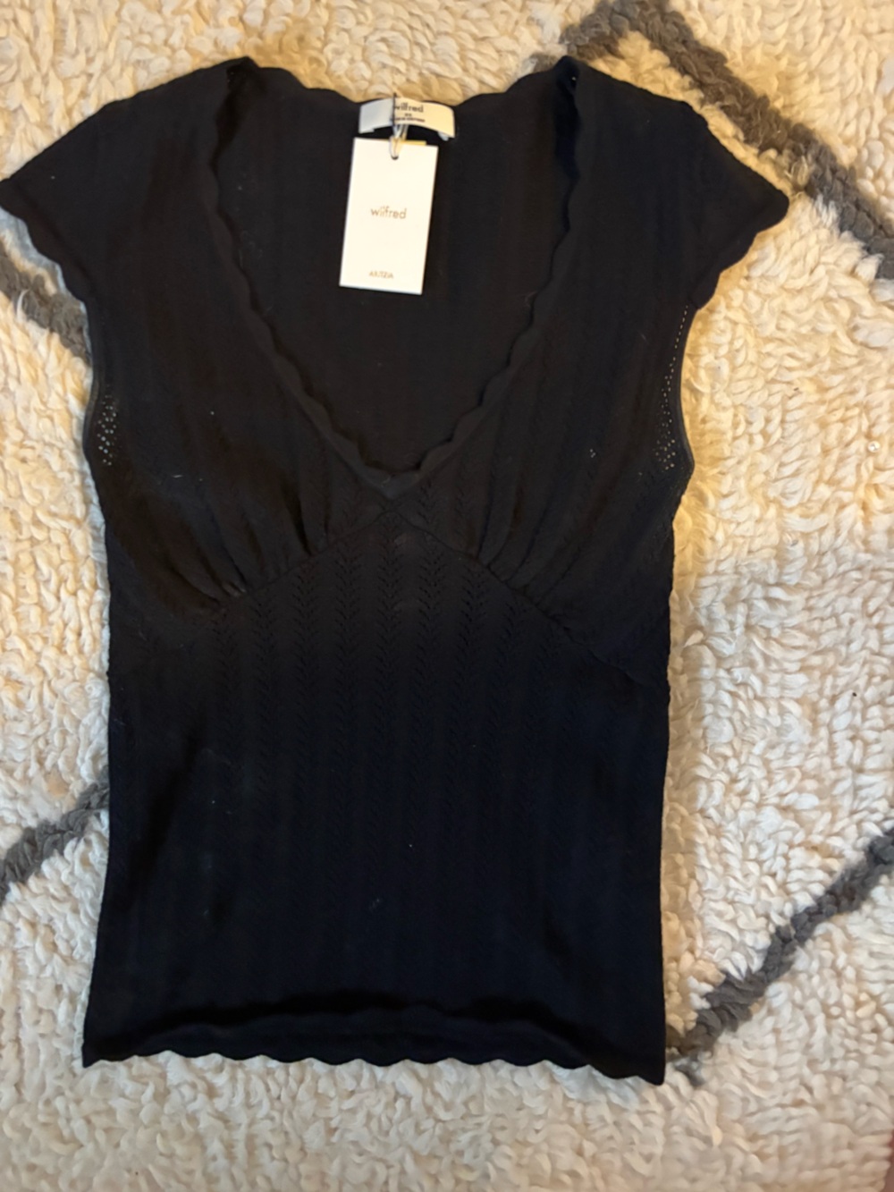 Wilfred Aritzia Synopsis knit top XS